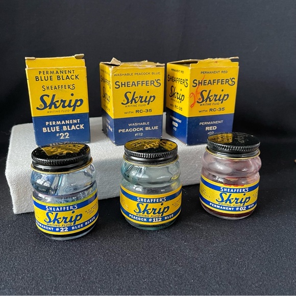 7 Bottles with 6 boxes - Writing Fluid & Drawing Ink - Vintage - Picture 2 of 14